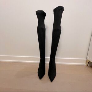NWOT ZARA Black Women's Knee-High Boots